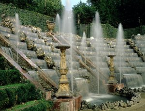Bosquet des Rocailles、1680-83のビュー 作： Andre Le Notre